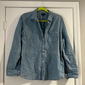 EUC J. Crew Factory Chambray Shirt